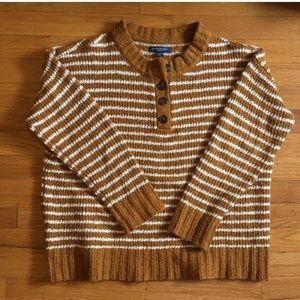 American Eagle oversized cozy striped sweater